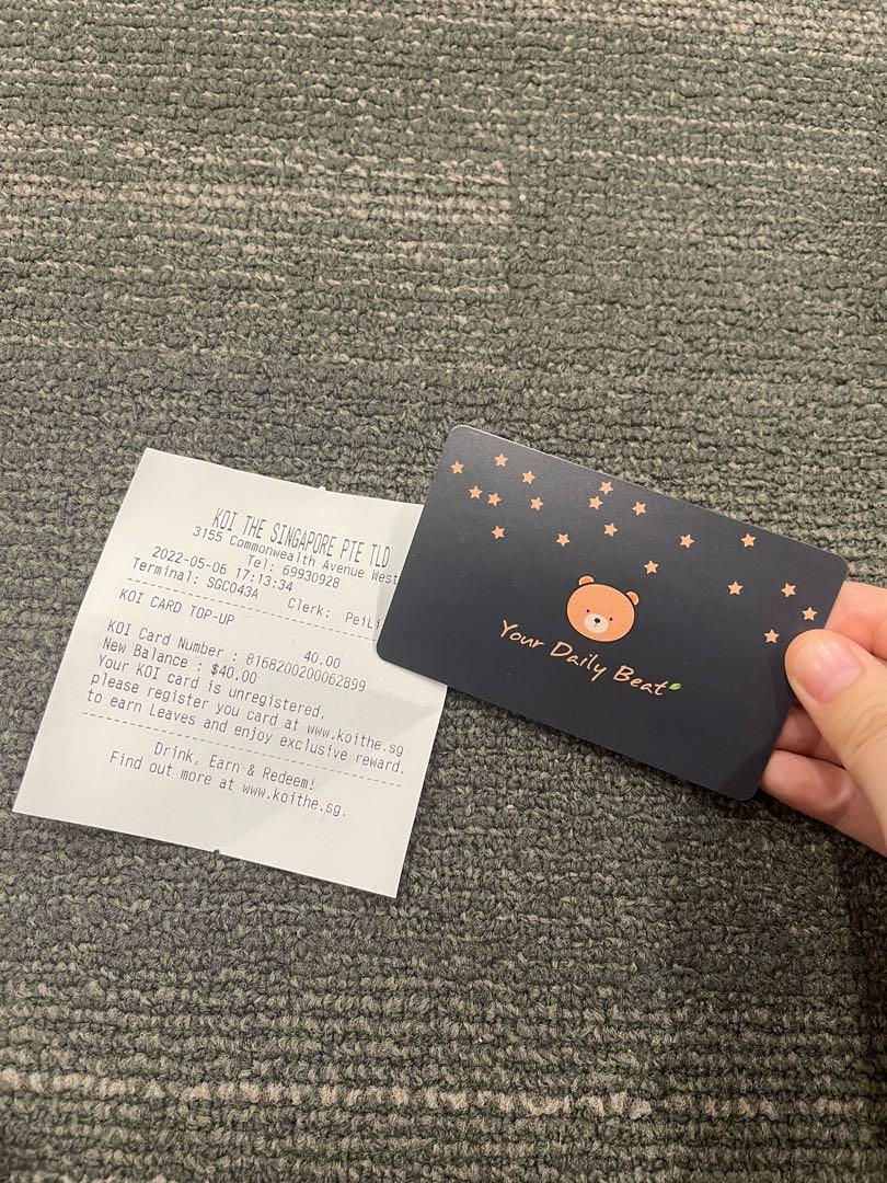 KOI Gift Card, Tickets & Vouchers, Store Credits on Carousell