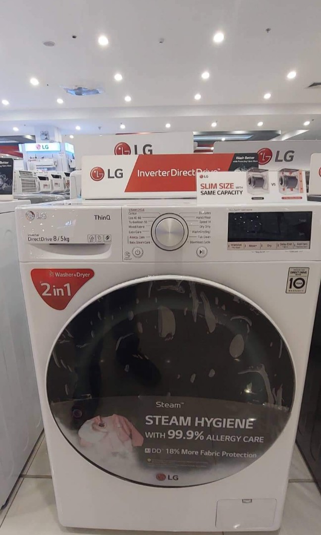LG FRONTLOAD WASHER & DRYER FV1208D4W FV1409D4V FV1450H1B FV1413H2BA