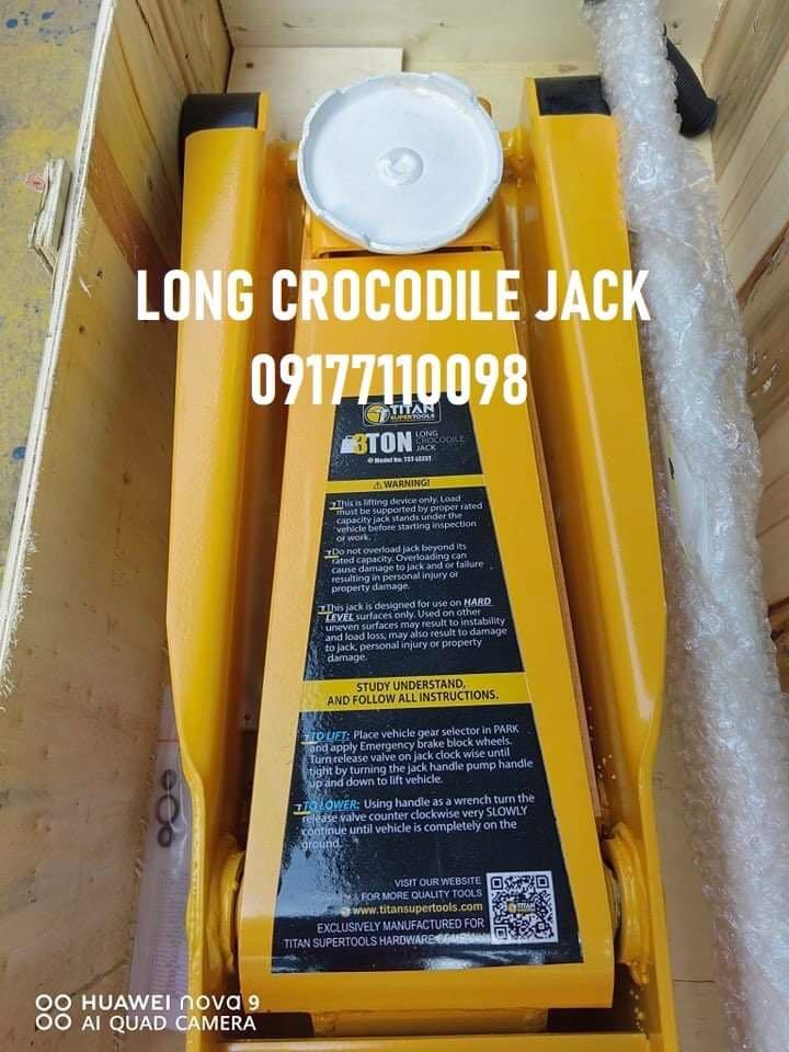 Long Crocodile Jack (Category: Construction Tools & Equipment) located in Manila. Submitted by joeyroque09 (Listing ID 1159282859, Image 3). Description: TAKEZO INDUSTRIAL SUPPLY Manila Branch 📍 Mayhaligue St. Abad Santos, Tondo, Manila Waze: Takezo Industrial Supply (Tondo) Landmark: Uno High School Cavite Branch 📍 Waterfield Tabon 1, Centennial Road, Kawit, Cavite Landmark: Phoenix Gas Station near DiviMall.