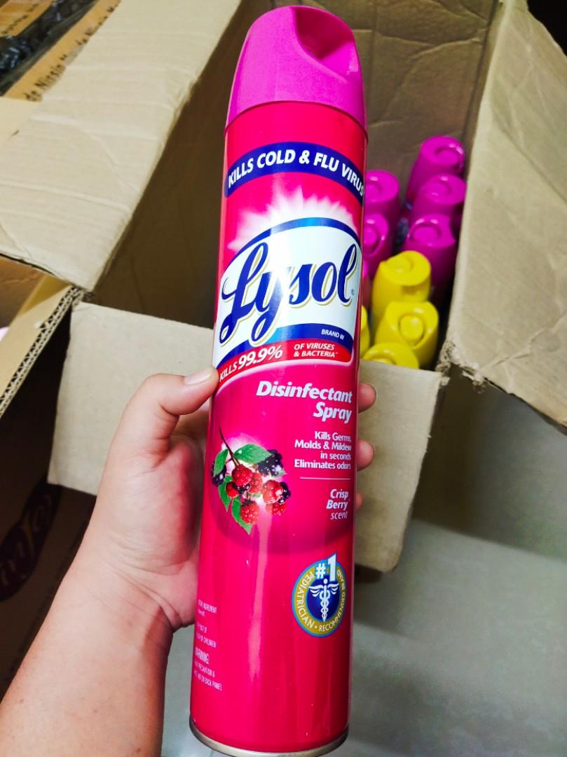Lysol Disinfectant Spray 510g, Furniture & Home Living, Cleaning