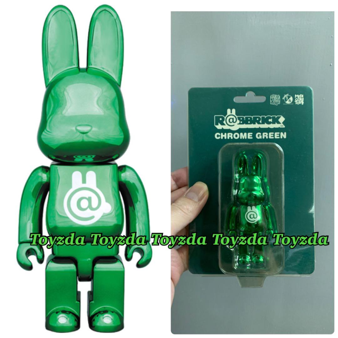 Medicom  綠色電鍍兔Chrome Green % Rabbrick r@bbrick
