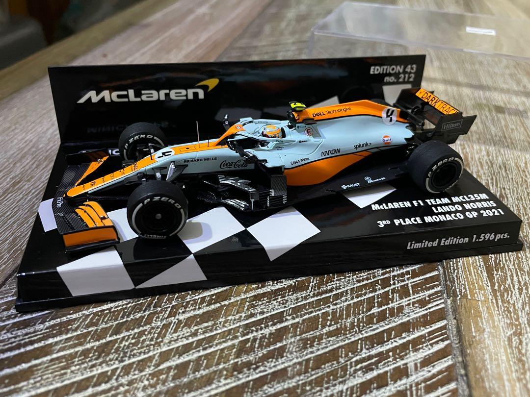 販売人気[未開封]スパーク Spark 1/43 マクラーレン MCL35M No.4 McLaren 3rd Monaco GP 2021 Lando Norris With No.3 Board レーシングカー