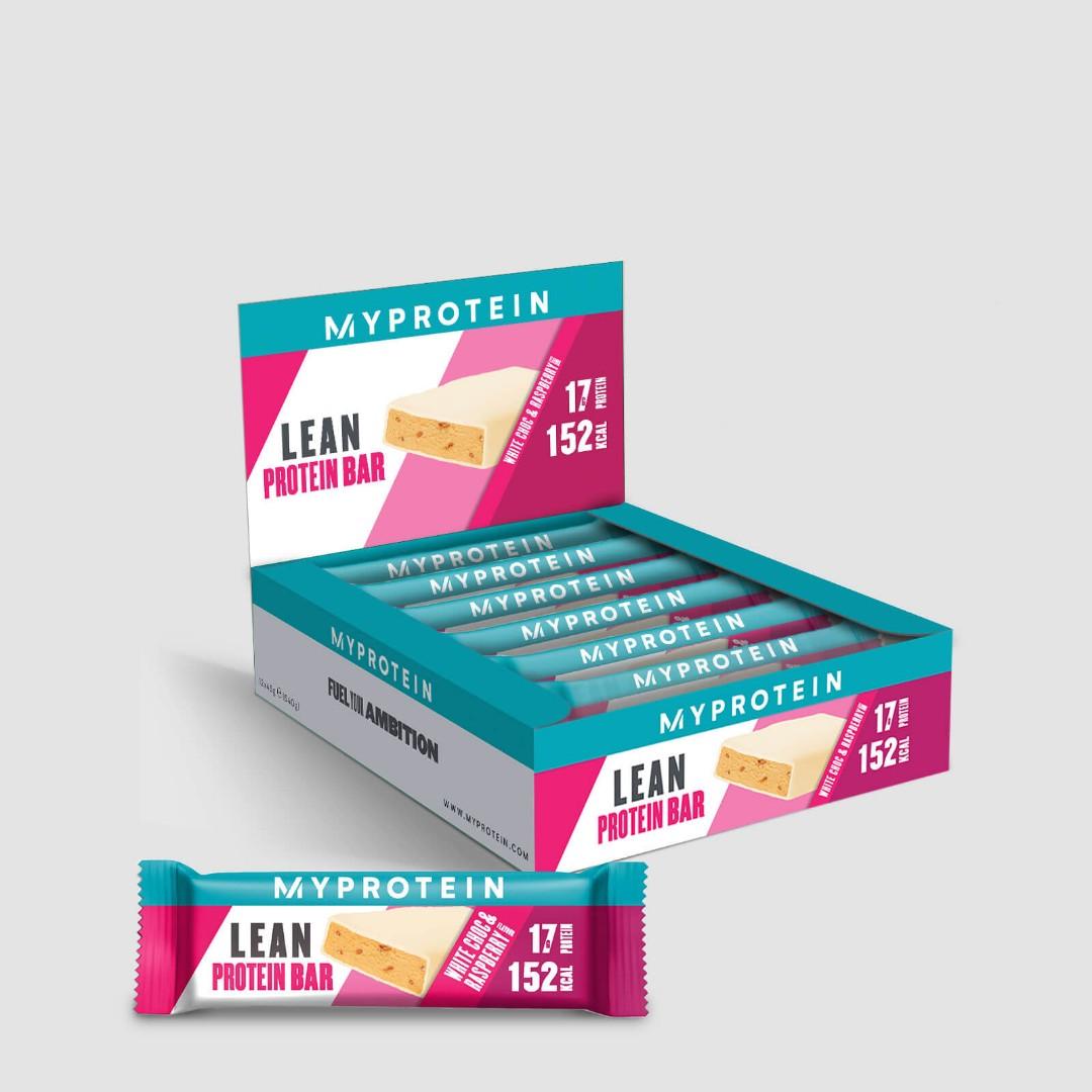 MYPROTEIN Lean Protein Bar (white choc & raspberry), Food & Drinks