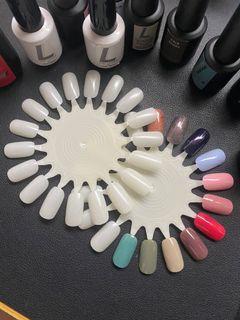 Nail polish colour plate wheel chart