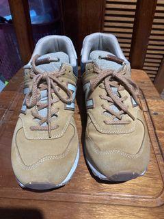 New balance 574 駝黃色 復古鞋 男us10