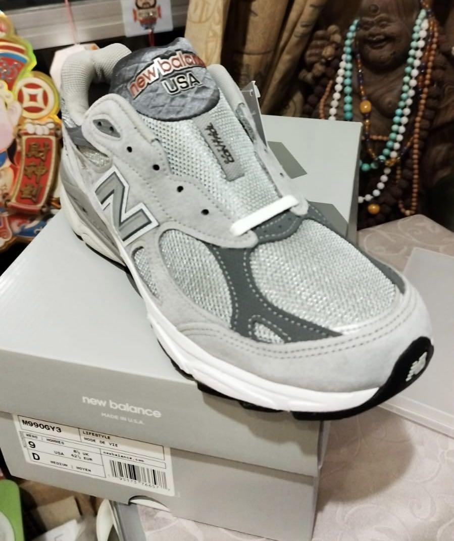 New Balance 990V3 M990GY3 (Non Wtaps 990v2 990v4 990v5 Beams SSZ AH ), 男裝,  鞋, 波鞋- Carousell