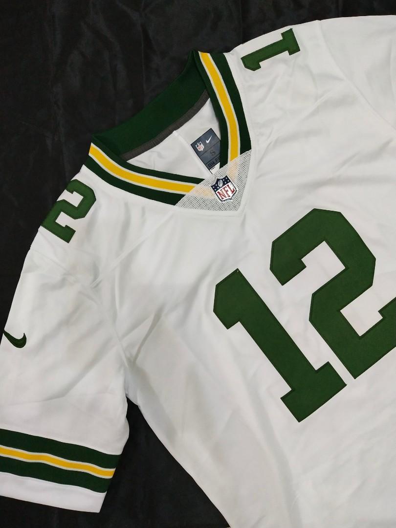 Packers #12 Aaron Rodgers Nike Away Limited Jersey 2XL White