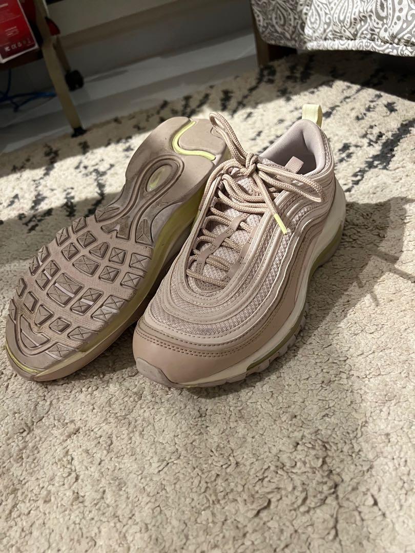 Nike Air Max 97 pink and green colourway Women s Fashion