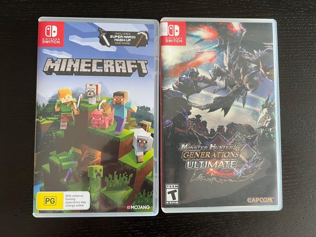 Nintendo Switch Game Games Minecraft Monster Hunter Not Mario Pokemon Video Gaming Video Games Nintendo On Carousell