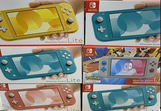 Nintendo switch lite all colors available