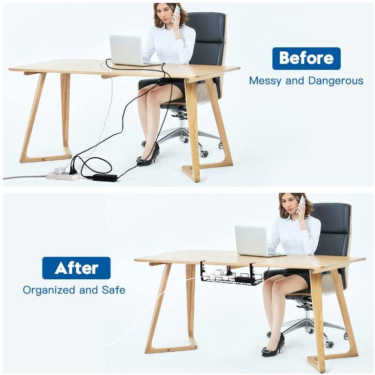 Under-Desk Mesh Cable Management – Progressive Desk - Canada