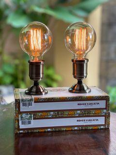 One of a kind Retro Vintage Cuban themed dual dimmable  lamps - premium edition