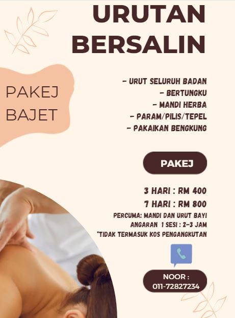 Pakej Urutan Bersalin Services Others On Carousell