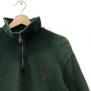 ralph lauren 1 4 zip green