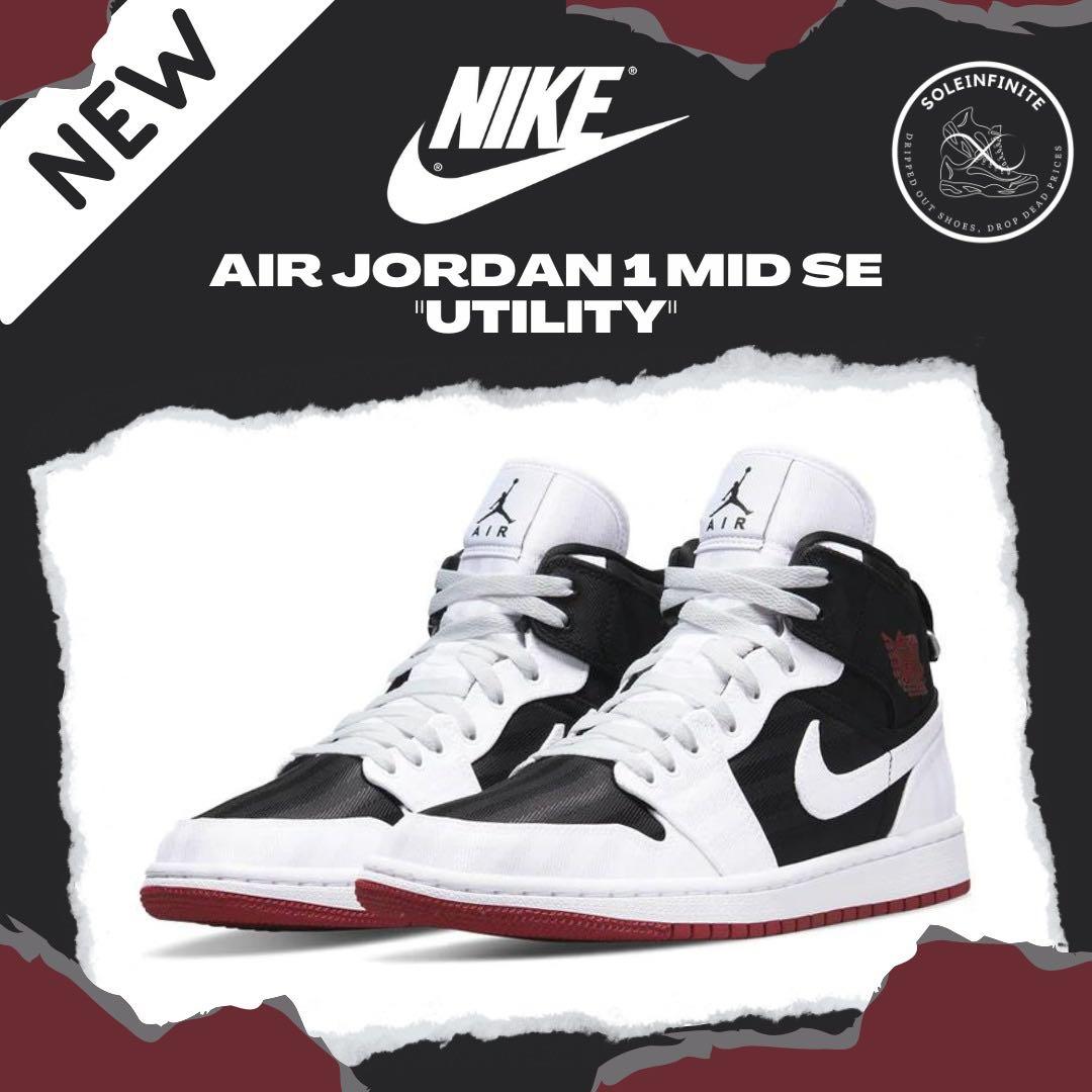 PRE-ORDER] Air Jordan 1 Mid SE “Utility”, Men's Fashion, Footwear, Sneakers  on Carousell