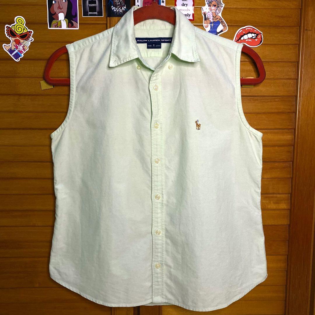 Ralph Lauren Sleeveless Shirt, Women's Fashion, Tops, Shirts on Carousell