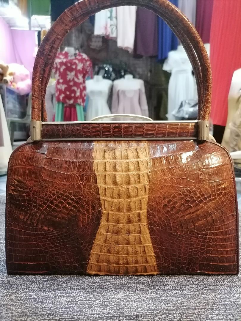 Bags made of crocodile skin deals