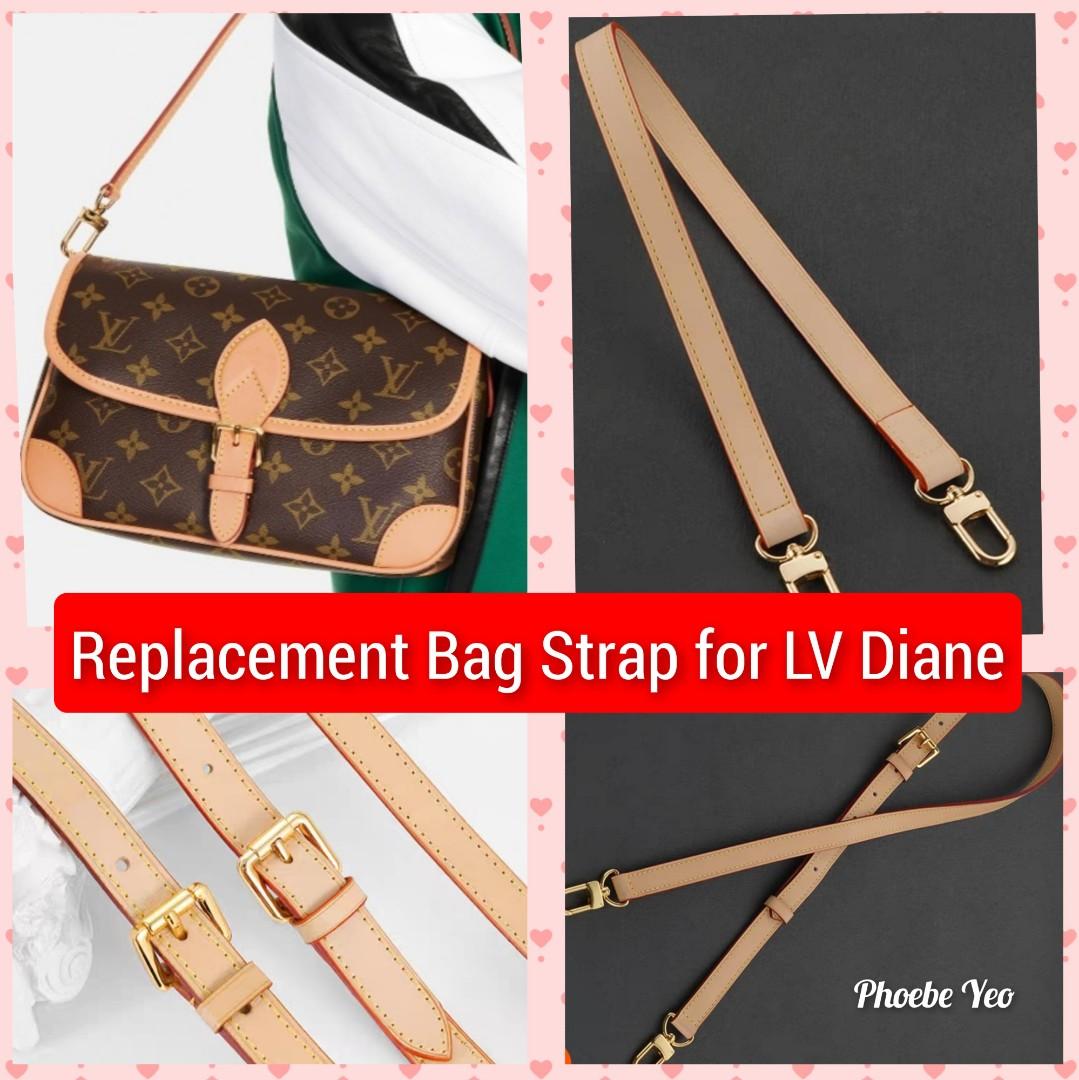 Leather Bag Strap For LV Speedy20 DIANE Bag Shoulder Straps