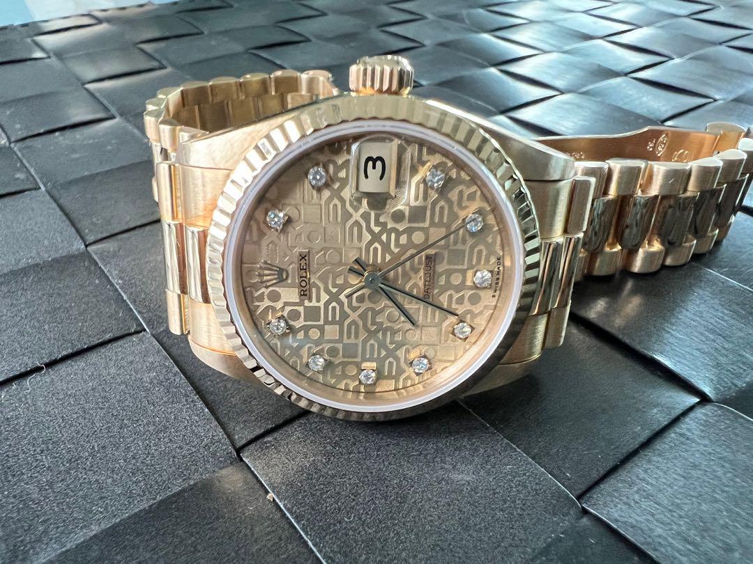 Gold diamond outlet rolex price