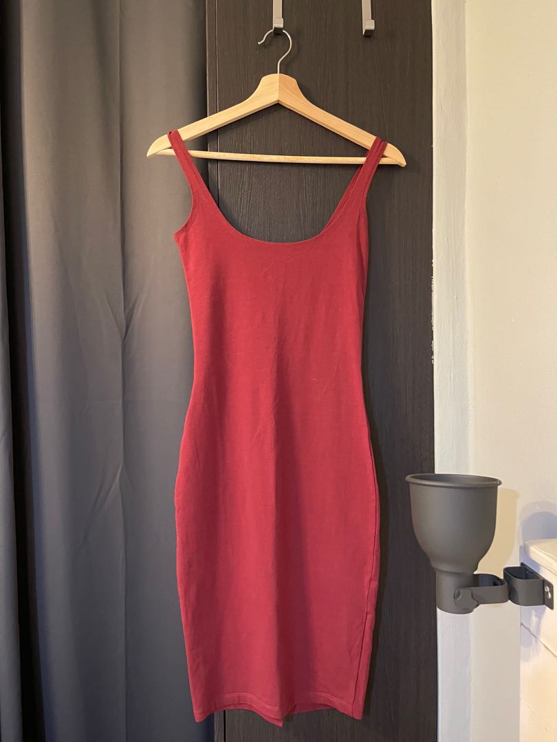 Kimi scooped bodycon midi dress online