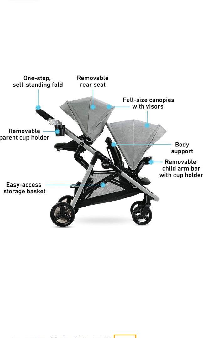 Stroller Graco Ready2Grow LX 2.0 Double Stroller Clark Babies