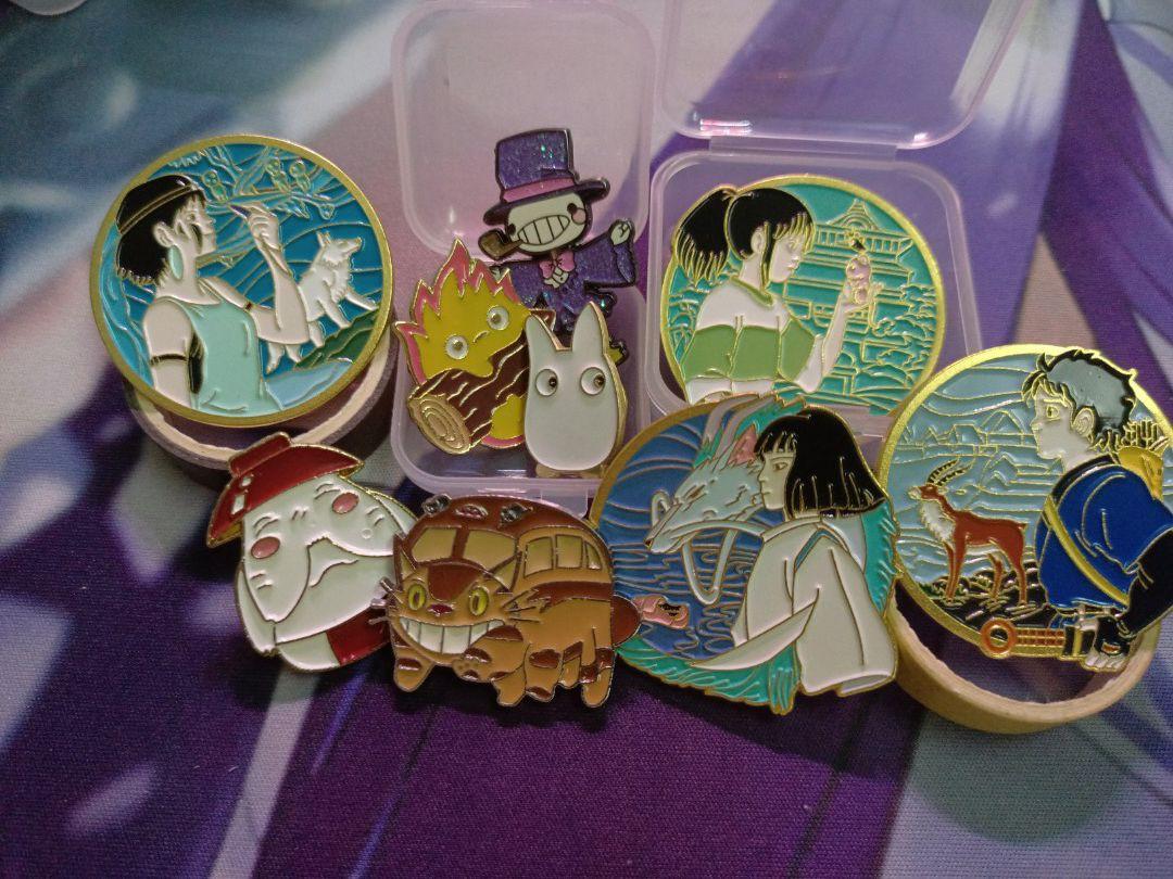Studio Ghibli pins, Hobbies & Toys, Toys & Games on Carousell
