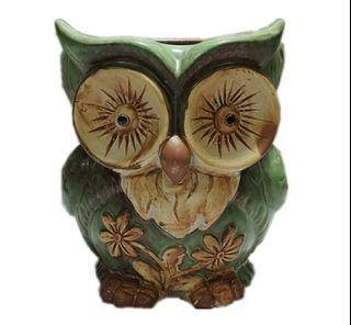 Succulent Pot Flower Pot Owl Pot to bring fortune,luck & wealth(big size)(Free delivery)