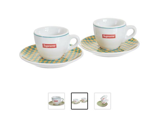 Supreme®/IPA Porcellane Aosta Espresso Set (Set of 2), 傢俬＆家居, 廚具和餐具, 茶具配件-  Carousell
