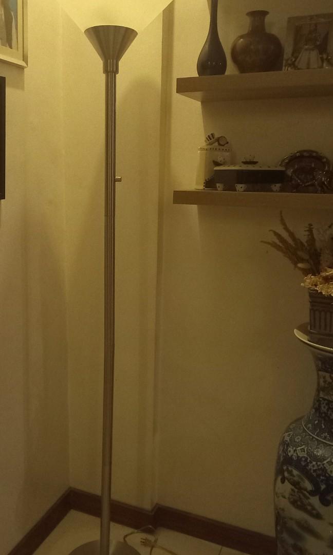 Tall elegant Lamp (Category: Lighting) located in Pasig City. Submitted by ayispreloveditems (Listing ID 1159249972, Image 1). Description: Tall lamp for dining area. 2 bulbs with swist switch. Height in the pic Very elegant and spacious Bought 5,000 at mall and selling it for only 2,500❗paunahan nalang :) Good condition just needs cleaning dahil hindi masyado nagamit. Check upon pick up. Pick-up pasig greenpark PM for sure buyers only!! No Reser