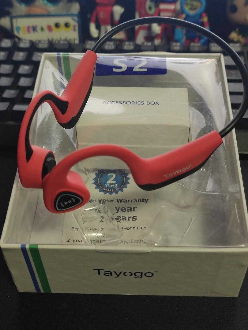 Tayogo S2 Bone Conduction Earbuds Wireless Earbuds Bluetooth Earbuds Wireless Bone Conduction Sports Earbuds