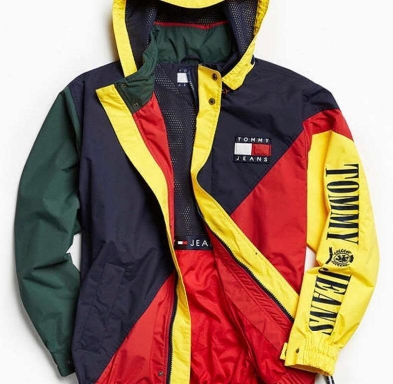 Tommy jeans 90s colour block clearance sailing jacket