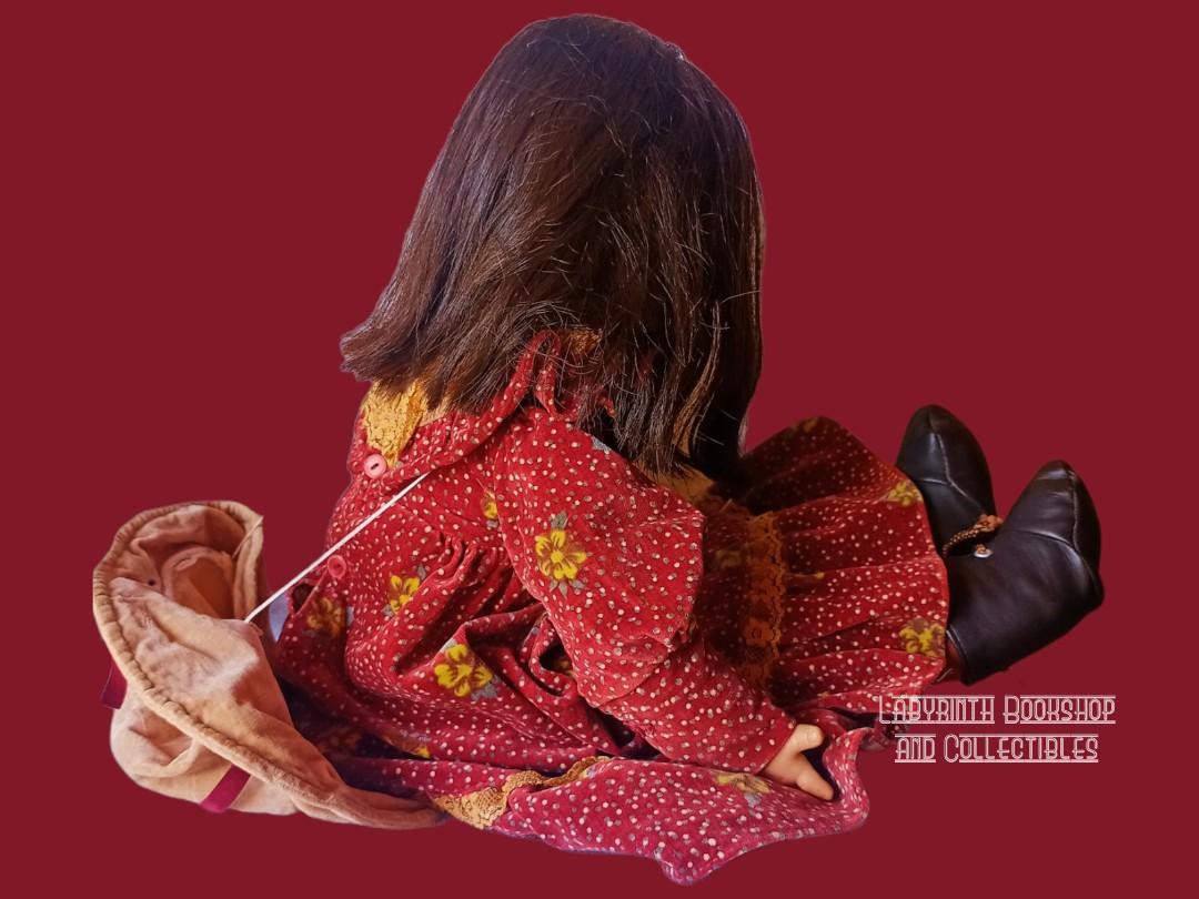 Vintage 1970 Oike Doll Big Doll Big Eye Showa Retro Kawaii Girl Doll with Freckles Hard Doll