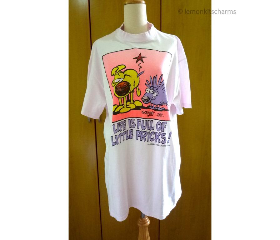 Vintage 1990 Mother Goose & Grimm T-shirt Men's US Size XL, dr145-2-ci