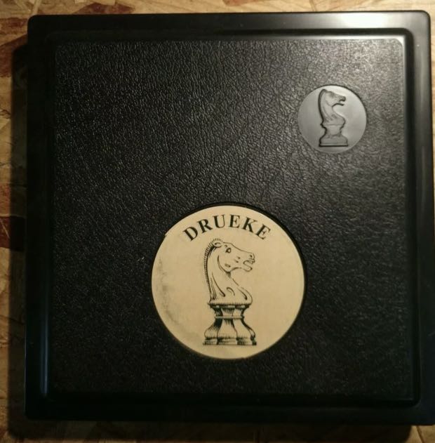 Vintage DRUEKE Magnetic Travel Chess and Checkers Set. Sealed with ...