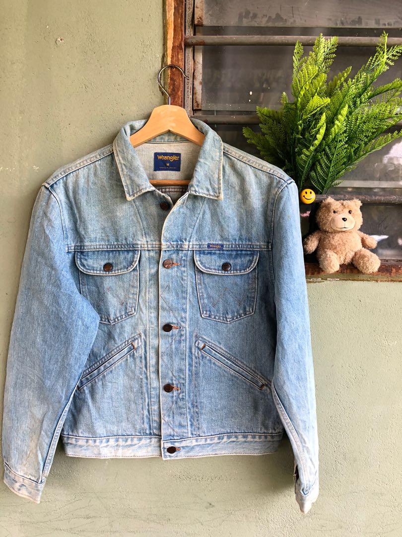 Vintage Wrangler Denim Jacket Button Up, Men's Fashion, Coats, Jackets and  Outerwear on Carousell