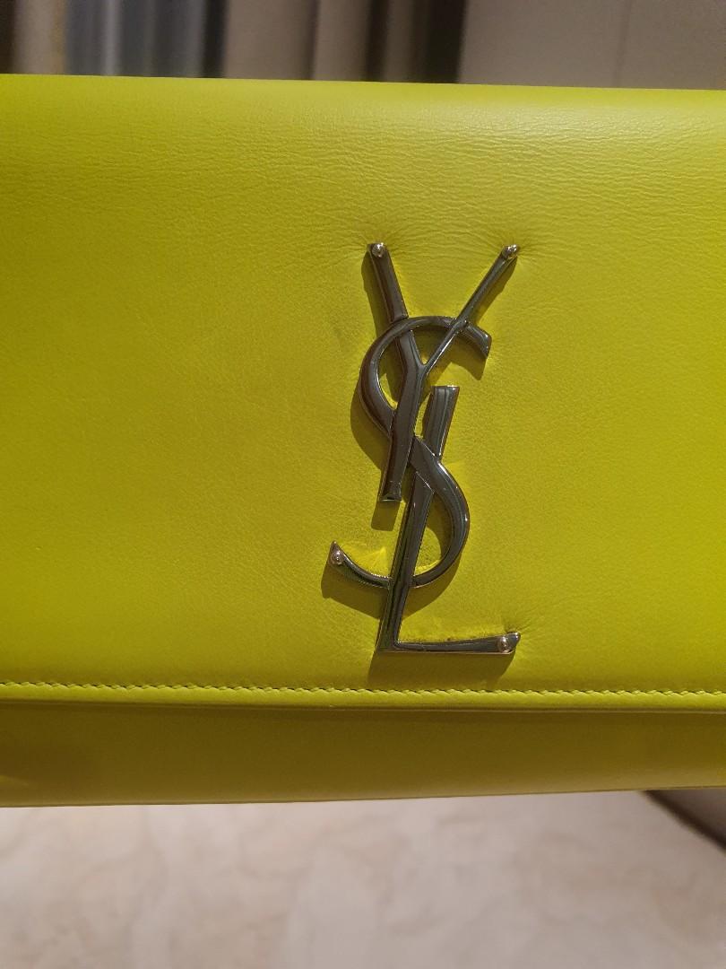 Neon yellow ysl clearance clutch