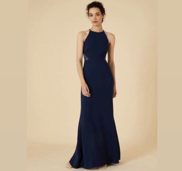 Midnight blue halter gown 2025
