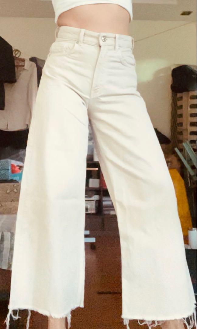 Zara Wide Leg Trousers, Women's Fashion 