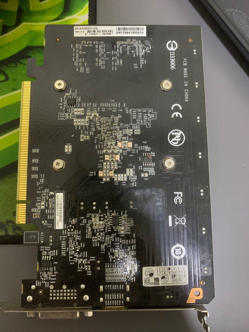 GeForce GT 1030 OC 2G Gigabyte Computers Tech Parts