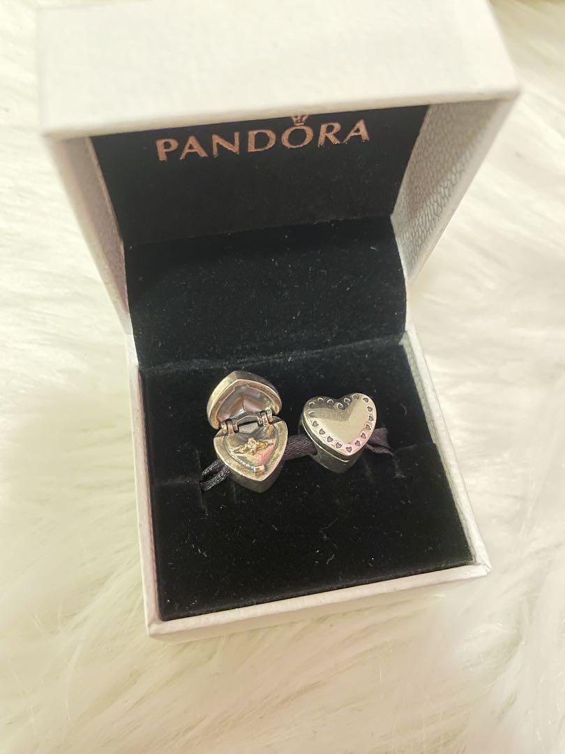 791247CZ Pandora Heart Gift Box Charm