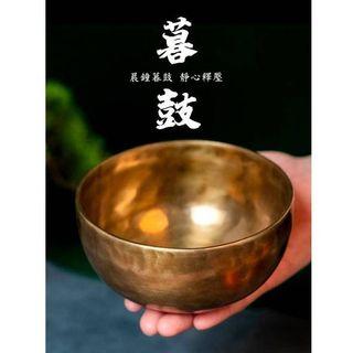 尼泊爾 手工純銅 頌缽 靜心缽 音療 冥想 修行 擺件 法器 風水 瑜伽 SPA