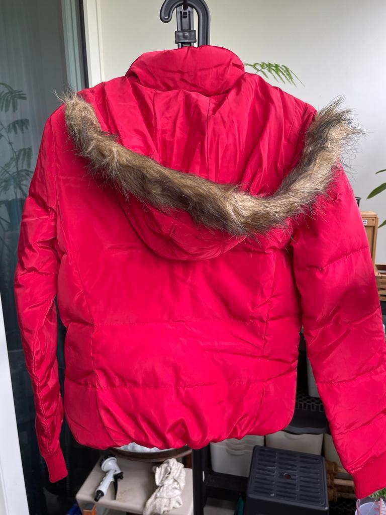 Abercrombie Fitch Red Down Jacket Women s Fashion Coats