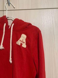 Abercrombie and Fitch A&F 正品 紅色帽t