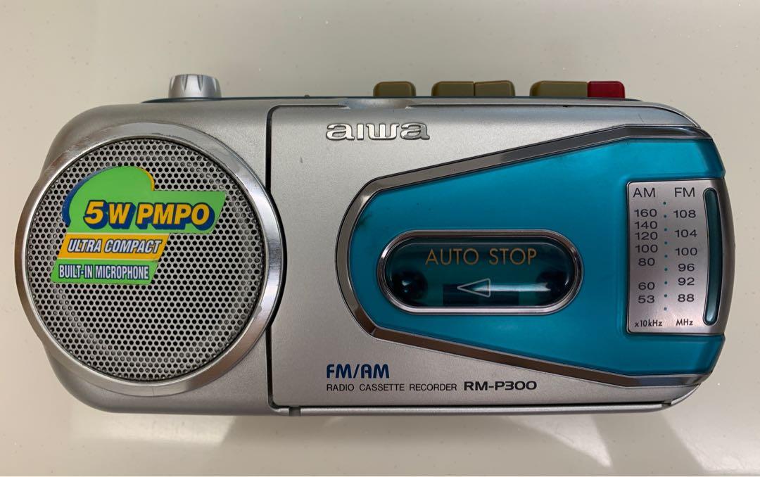 Aiwa portable radio cassette recorder RMP300, Audio, Portable Music