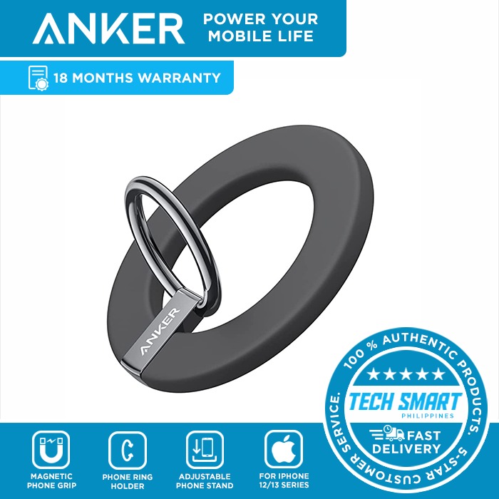 Anker 610 Magnetic Phone Grip (MagGo), Magnetic Phone Ring Holder,  Adjustable Kickstand, Only for iPhone 13, 13 Pro, 13 Mini, 13 Pro Max, 12,  12 Pro, 12 Mini, 12 Pro Max, Mobile