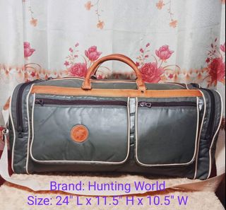 HUNTING WORLD Boston Bag Travel Travel Bag USED L3884