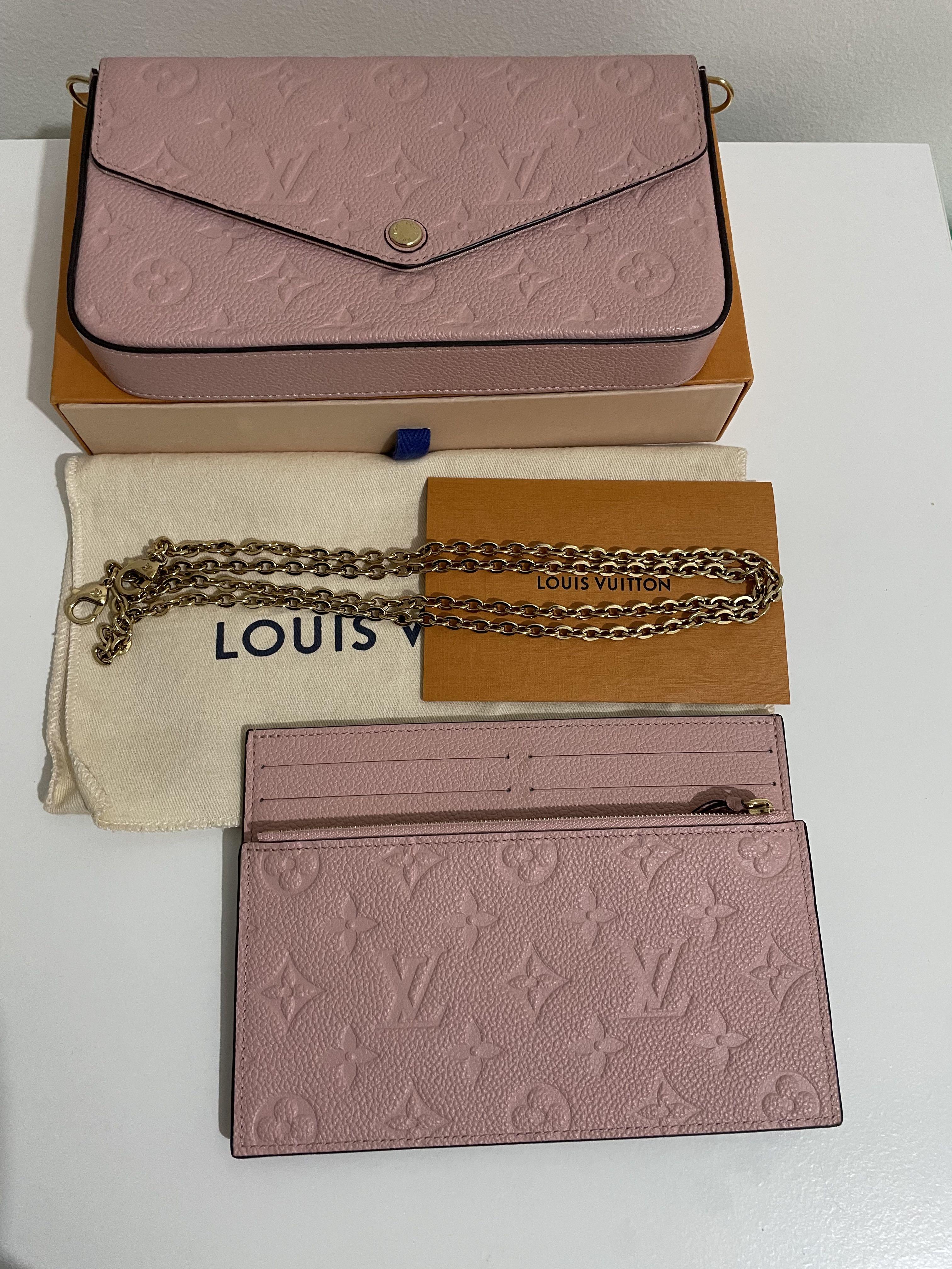 Louis Vuitton Felicie Pochette in Rose Poudre
