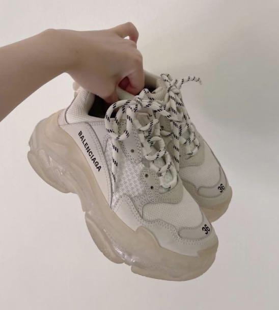 balenciaga triple s white 36