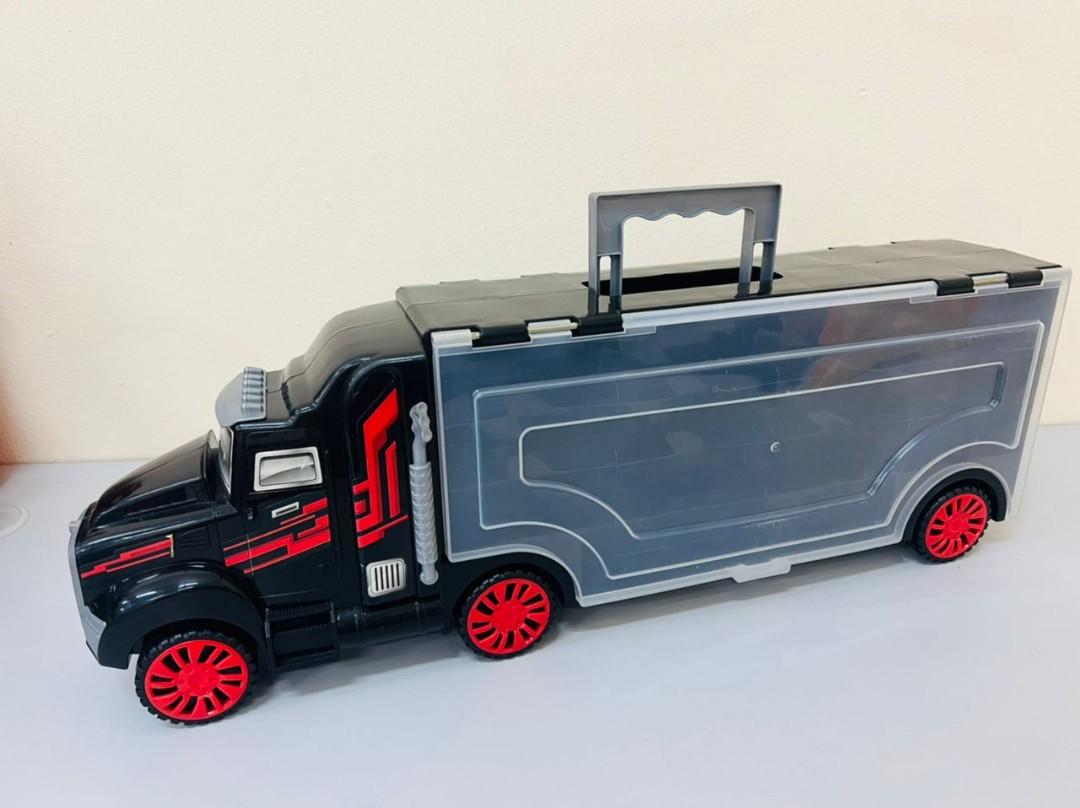 Hot wheels semi on sale truck carrying case