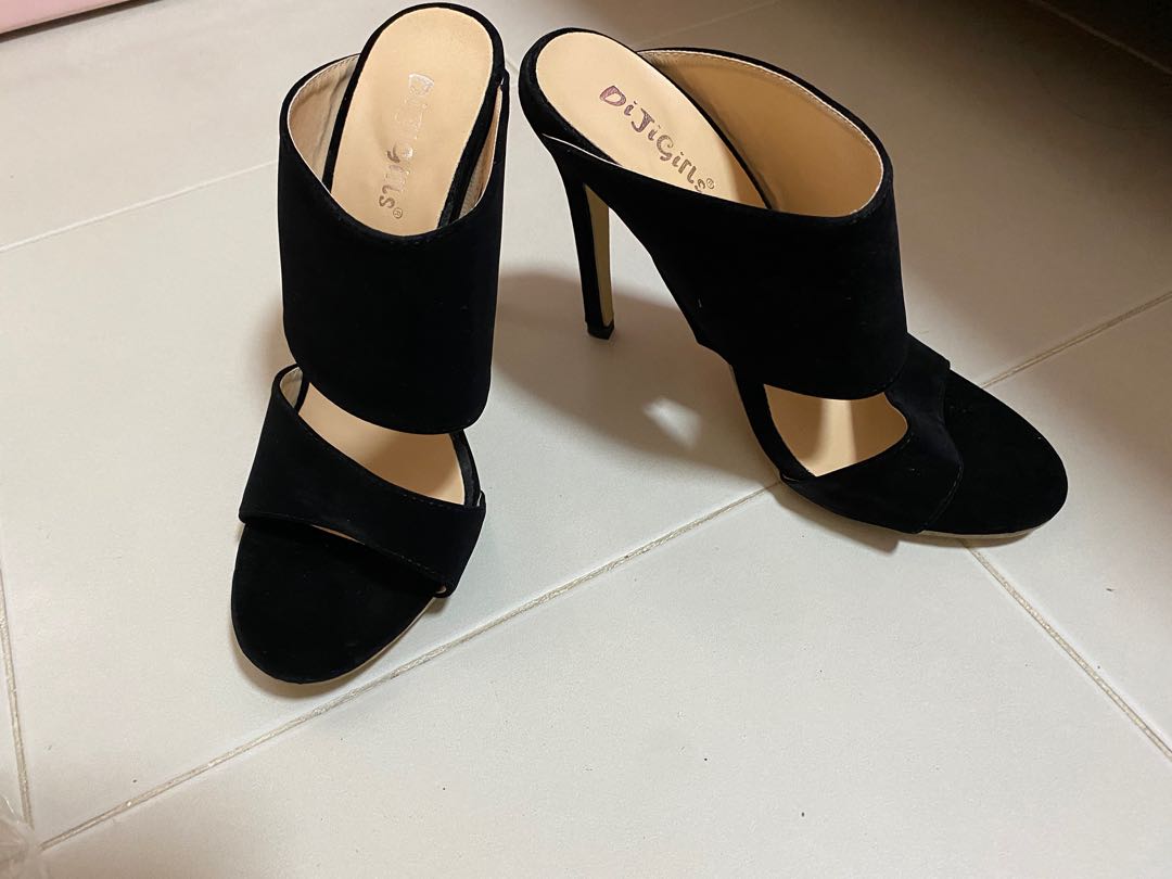 Black sexy heels, Women's Fashion 